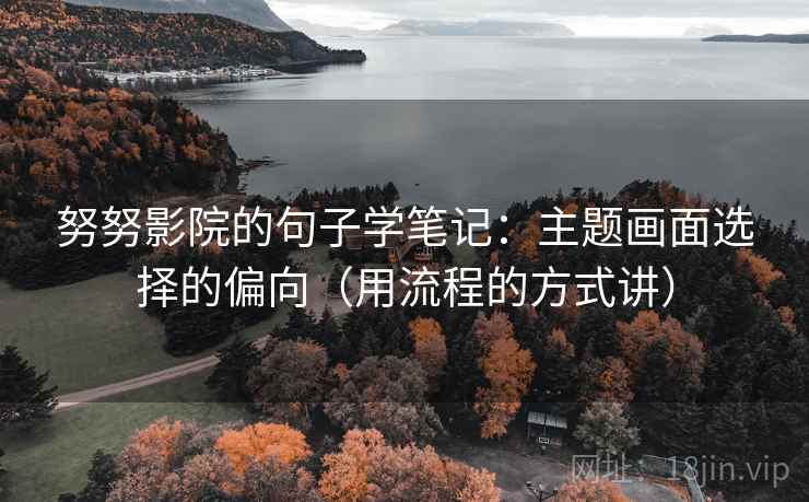 努努影院的句子学笔记：主题画面选择的偏向（用流程的方式讲）
